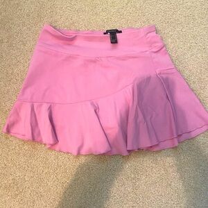 Pink Forever 21 Skirt with shorts under